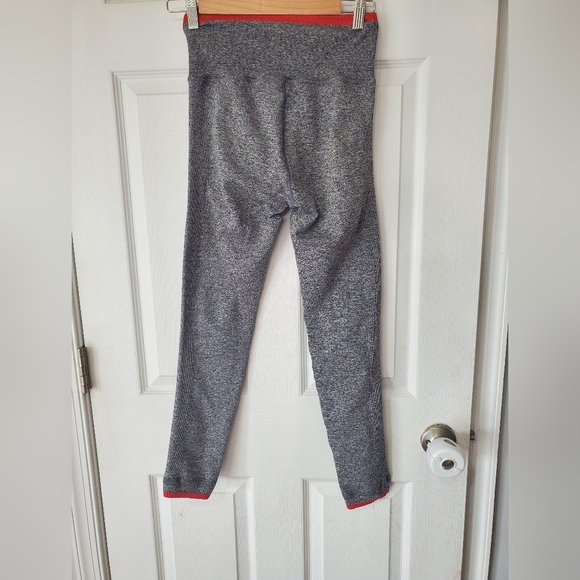 Athleta Andes High Rise Seamless Tight Gray with Red Trim| Size: S - Picture 12 of 12